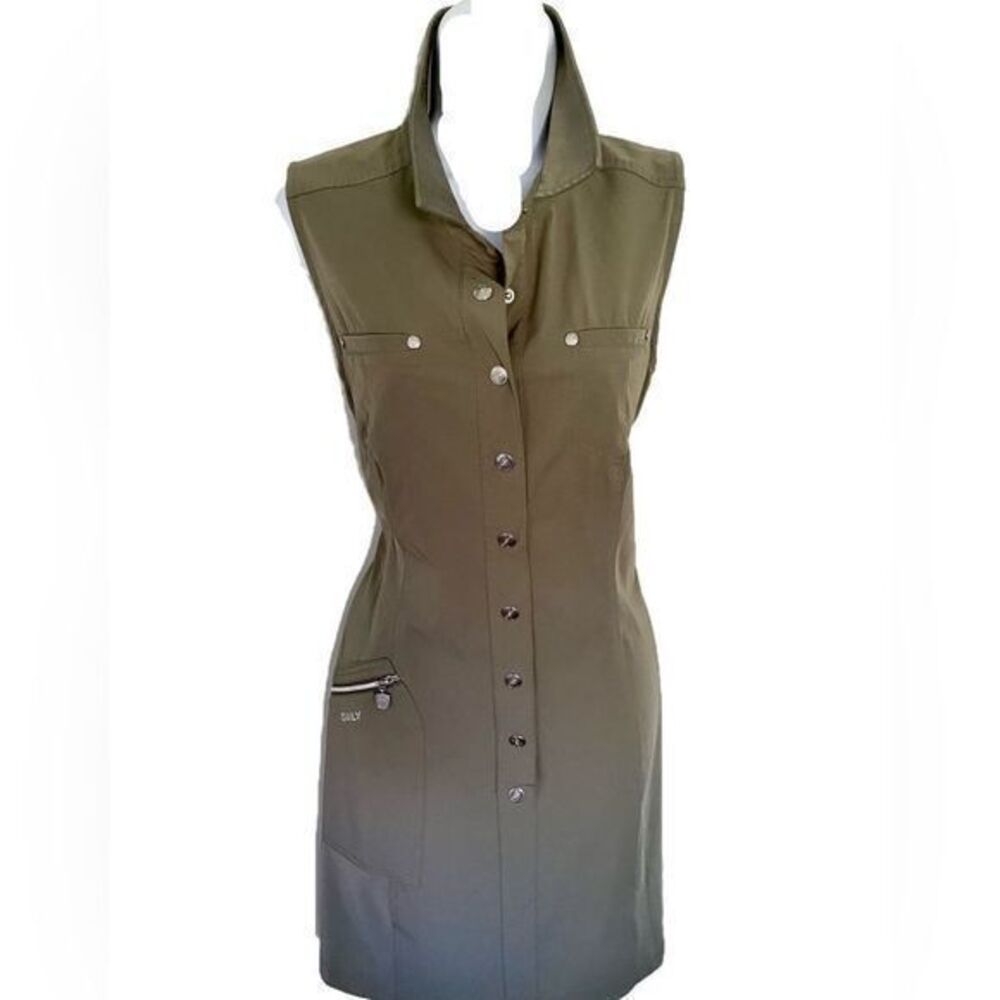 Daily Sports Dress - S green , polyester spandex